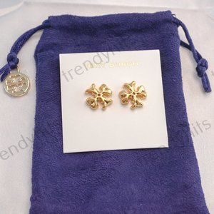 Tory Burch Roxanne Small Stud Earrings (18K Gold-Plated)